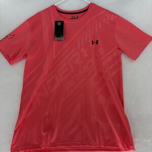 Under Armour Men's Project Rock Pink Training T-Shirt 2XL